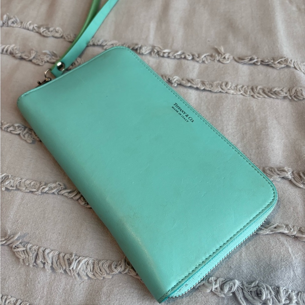 Tiffany & Co. Leather Wristlet / Travel Wallet